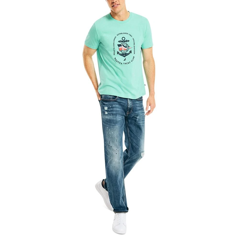 商品Nautica|Men's Sustainably Crafted Yacht Club Graphic T-Shirt,价格¥98,第4张图片详细描述