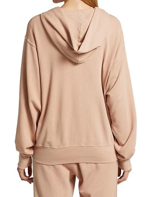 商品Les Tien|Zip-Up Cropped Terry Cotton Hoodie,价格¥572,第5张图片详细描述