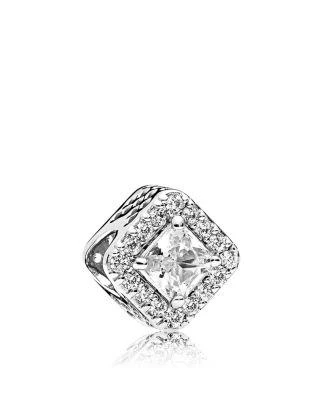商品PANDORA|Sterling Silver & Cubic Zirconia Geometric Radiance Charm,价格¥556,第1张图片