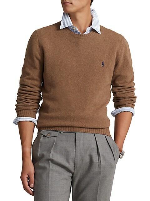商品Ralph Lauren|Wool-Cashmere Crewneck Sweater,价格¥869,第5张图片详细描述