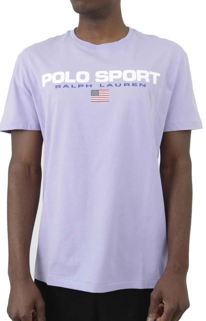 商品Ralph Lauren|Classic Fit Polo Sport Jersey T-Shirt - Sky Lavender,价格¥427,第1张图片