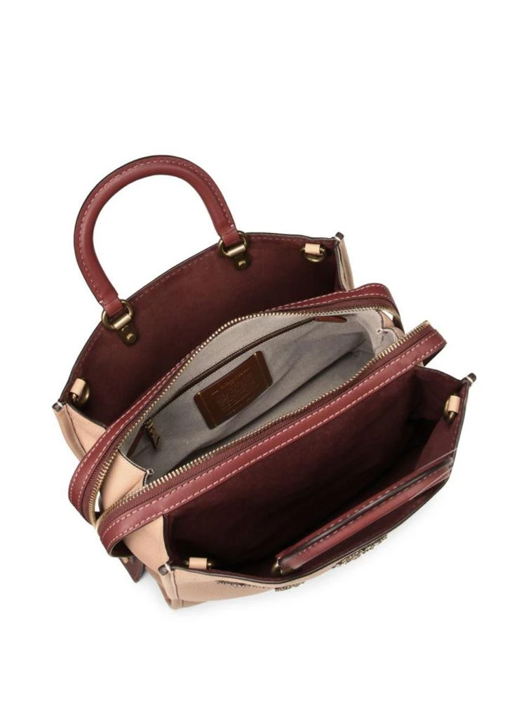 商品Coach|Rose Appliqué Leather Satchel,价格¥2674,第2张图片详细描述