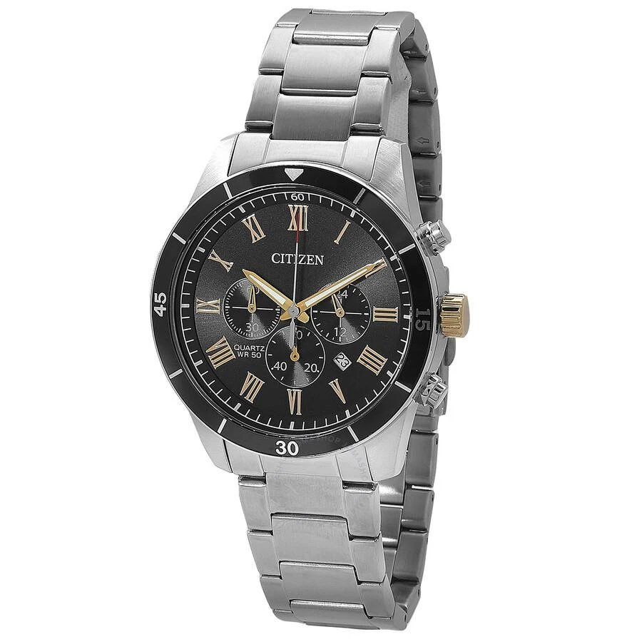 商品Citizen|Chronograph Quartz Black Dial Men's Watch AN8168-51H,价格¥790,第1张图片