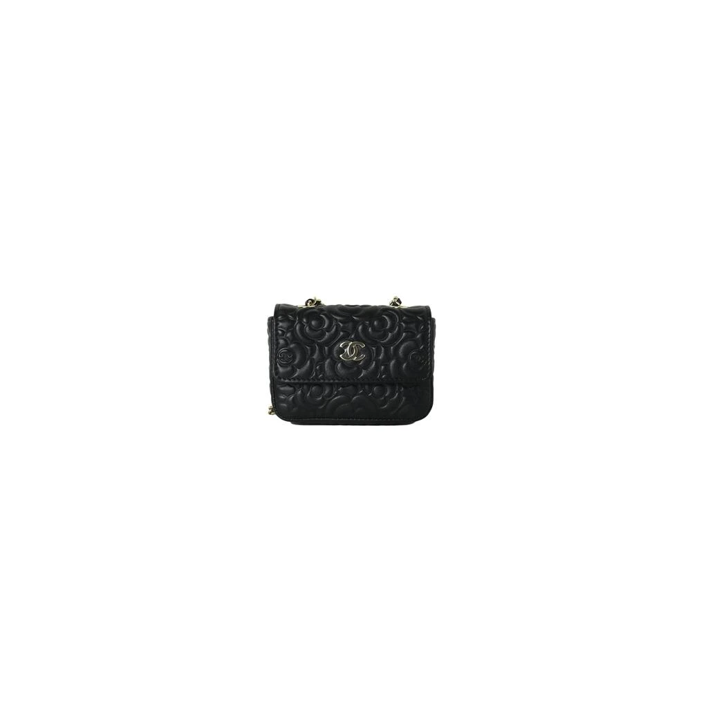 商品Chanel|Chanel Camelia Belt Bag Gold-Tone Metal Black,价格¥15020,第1张图片