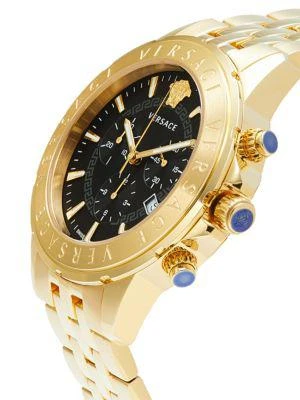 商品Versace|44MM IP Stainless Steel Bracelet Chronograph Watch,价格¥6157,第3张图片详细描述