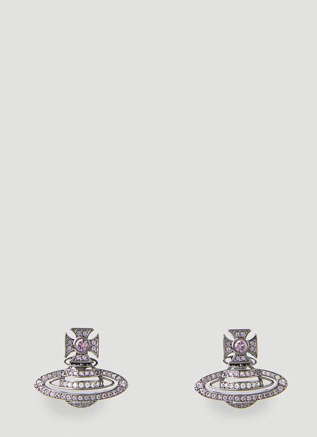 商品Vivienne Westwood|Hermine Bas Relief Earrings in Purple,价格¥628,第1张图片