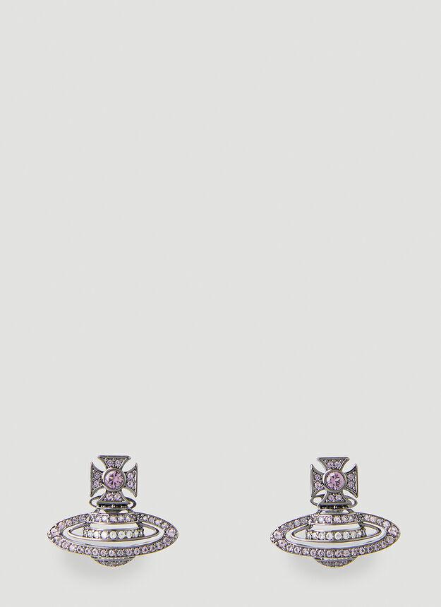 商品Vivienne Westwood|Hermine Bas Relief Earrings in Purple,价格¥953,第1张图片