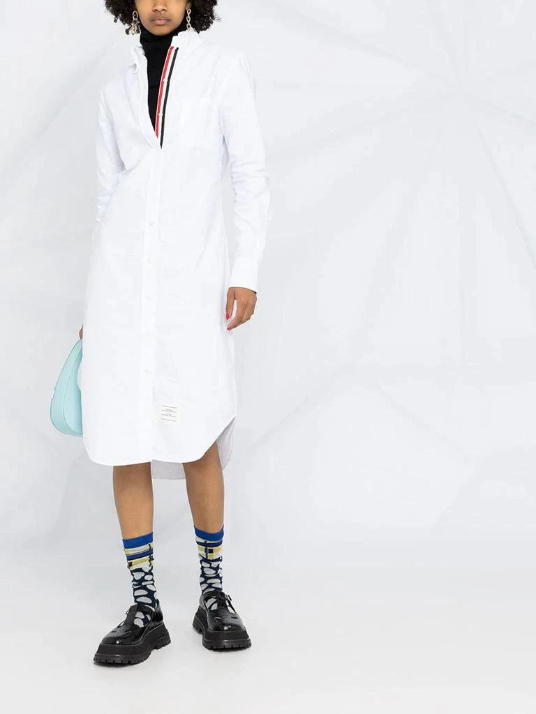 商品Thom Browne|THOM BROWNE long-sleeve shirt dress,价格¥6090,第2张图片详细描述