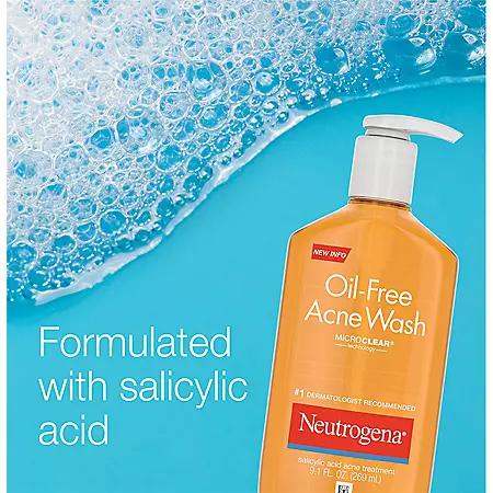 Neutrogena Oil-Free Acne Face Wash (9.1 fl. oz., 2 pk.)商品第8张图片规格展示