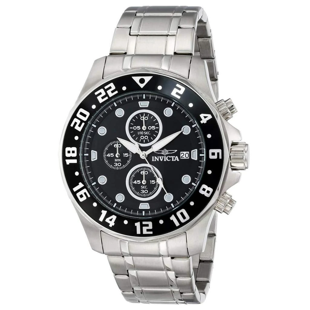 商品Invicta|Invicta 15938 Men's Specialty Black Dial Steel Bracelet Chronograph Watch,价格¥541,第2张图片详细描述