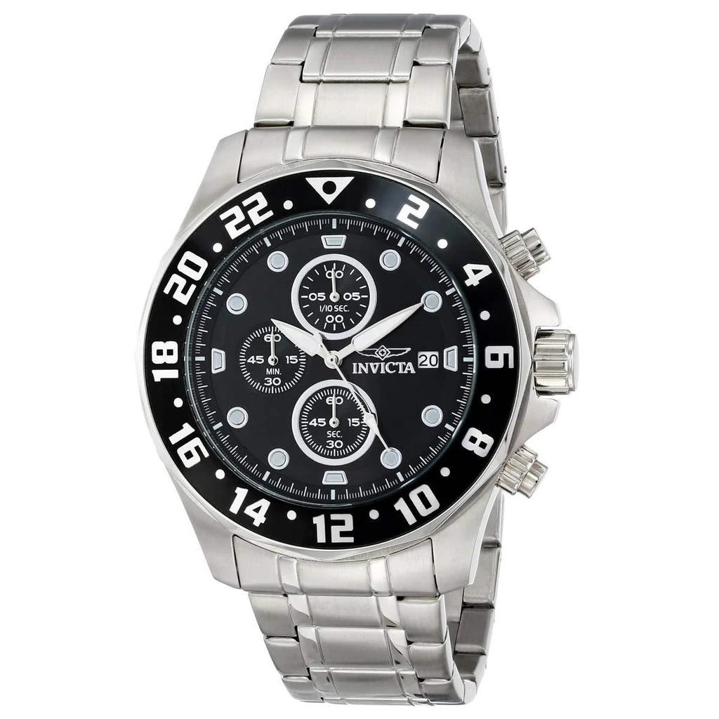 商品Invicta|Invicta 15938 Men's Specialty Black Dial Steel Bracelet Chronograph Watch,价格¥550,第2张图片详细描述