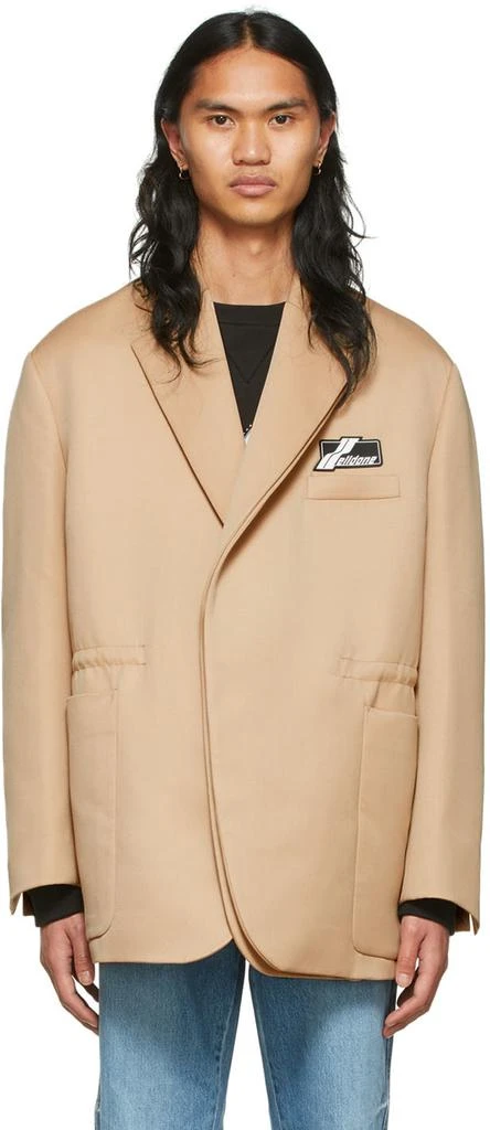 商品We11done|Beige Wool Blazer,价格¥1867,第1张图片