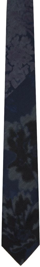 商品Dries Van Noten|Navy Printed Tie,价格¥2031,第1张图片