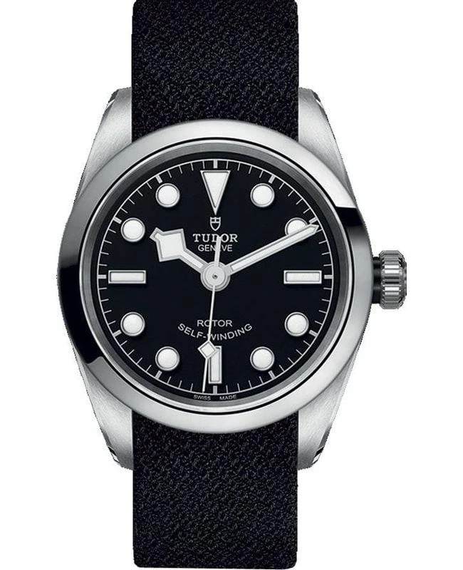 商品Tudor|Tudor Black Bay 32 Black Dial Black Fabric Strap Women's Watch M79580-0005,价格¥17772,第1张图片