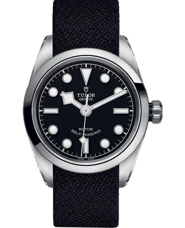 商品Tudor|Tudor Black Bay 32 Black Dial Black Fabric Strap Women's Watch M79580-0005,价格¥15759,第1张图片