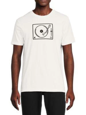 商品French Connection|Record Player Embroidered T Shirt,价格¥199,第1张图片