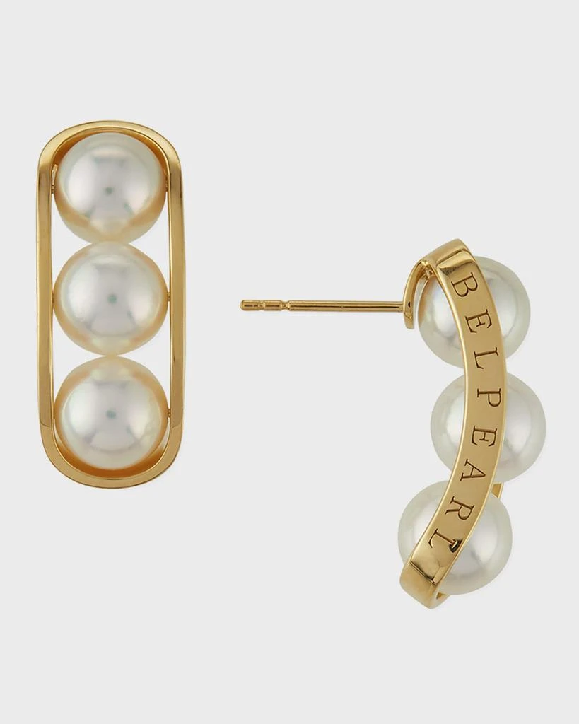 商品BELPEARL|Kobe 18k Akoya Pearl Earrings,价格¥13789,第1张图片