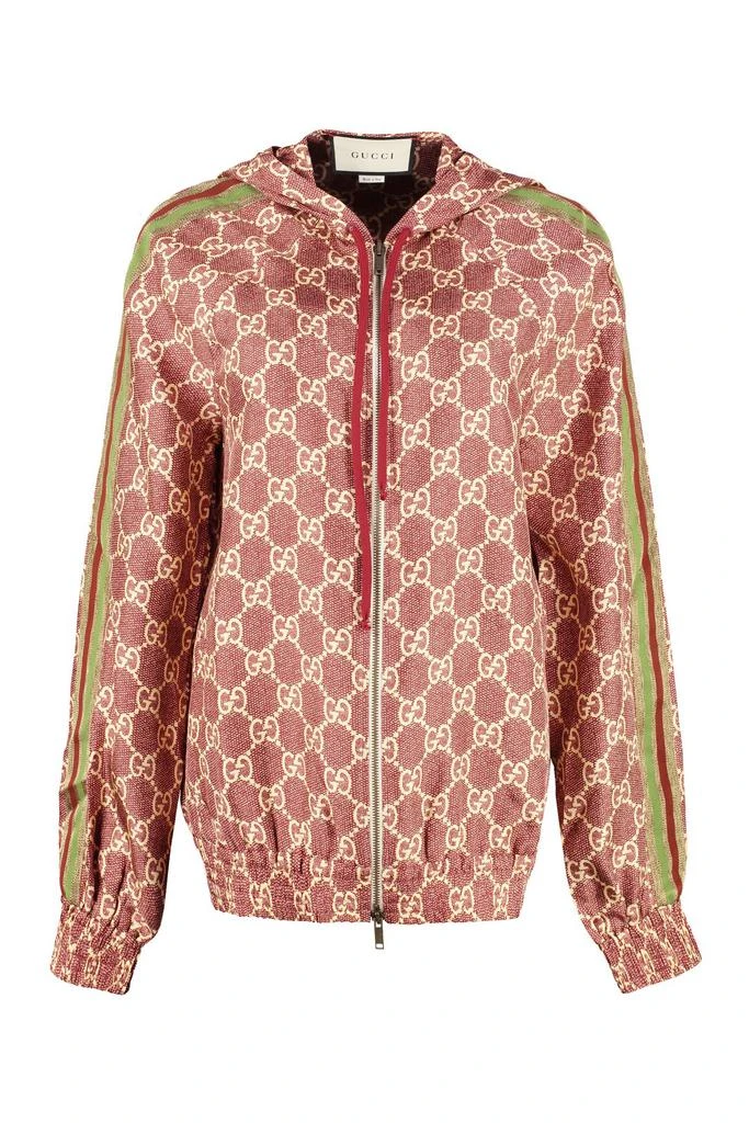 商品Gucci|Gucci GG Supreme Hooded Jacket,价格¥9612,第1张图片