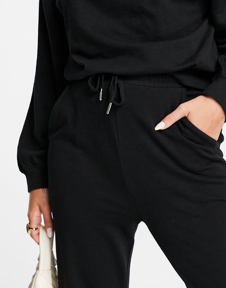 ASOS DESIGN Hourglass tracksuit slim sweat / jogger in black商品第4张图片规格展示