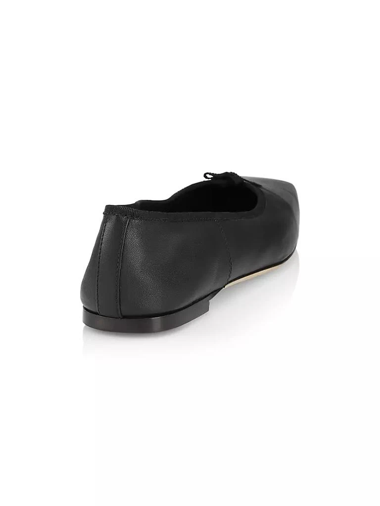 商品Alexander Wang|Billie Square-Toe Leather Ballet Flats,价格¥4033,第3张图片详细描述