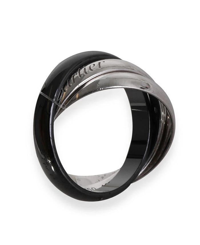 商品[二手商品] Cartier|Trinity Ring in Ceramic and 18K White Gold,价格¥7217,第2张图片详细描述