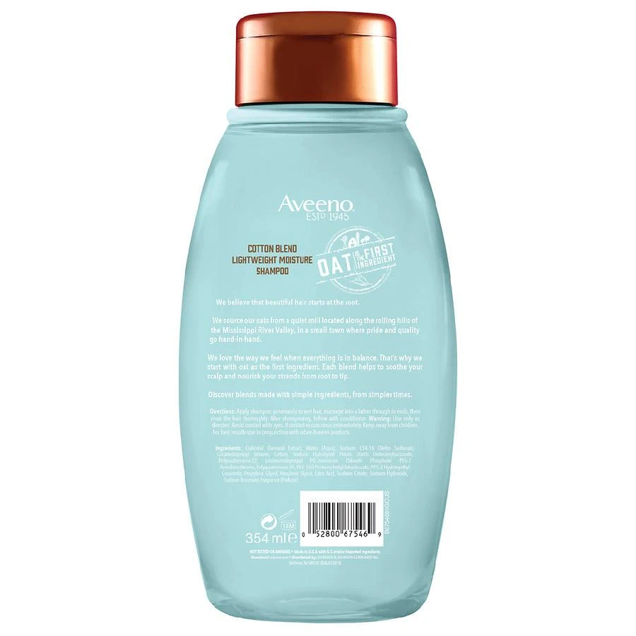 商品Aveeno|Cotton Blend Shampoo,价格¥90,第2张图片详细描述