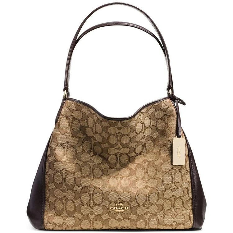 商品Coach|Edie Shoulder Bag 31 in Signature Jacquard,价格¥2206,第1张图片