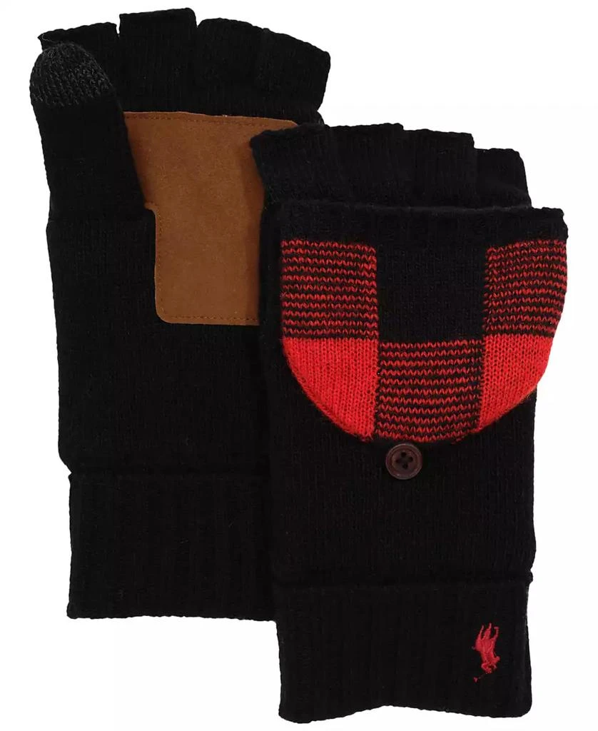 商品Ralph Lauren|Men's Tartan Mitt Convertible Gloves,价格¥627,第2张图片详细描述