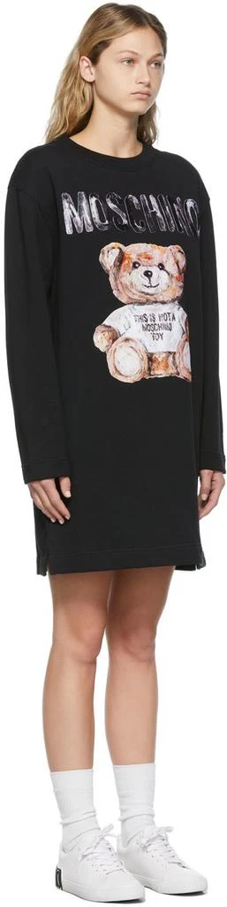 商品Moschino|Black Painted Teddy Bear Sweatshirt Dress,价格¥2927,第2张图片详细描述