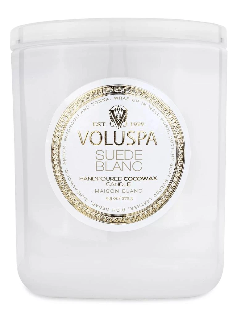 商品Voluspa|Suede Blanc Boxed Classic Candle,价格¥261,第1张图片