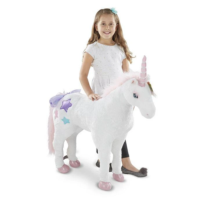 商品Melissa & Doug|Plush Unicorn - Ages 3+,价格¥908,第3张图片详细描述