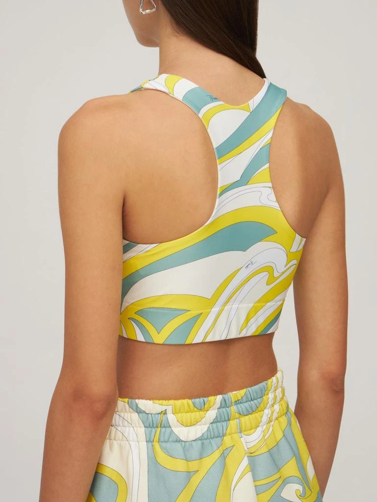 商品EMILIO PUCCI|Printed Eco Lycra Sport Bra Top,价格¥1429,第2张图片详细描述