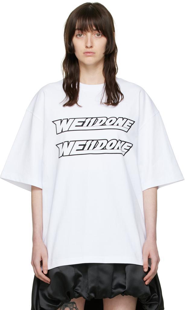 商品We11done|White Cotton T-Shirt,价格¥1103,第1张图片