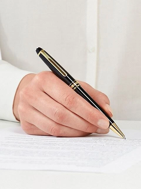 商品MontBlanc|Meisterstuck Gold-Coated Classique Ballpoint Pen,价格¥3447,第4张图片详细描述