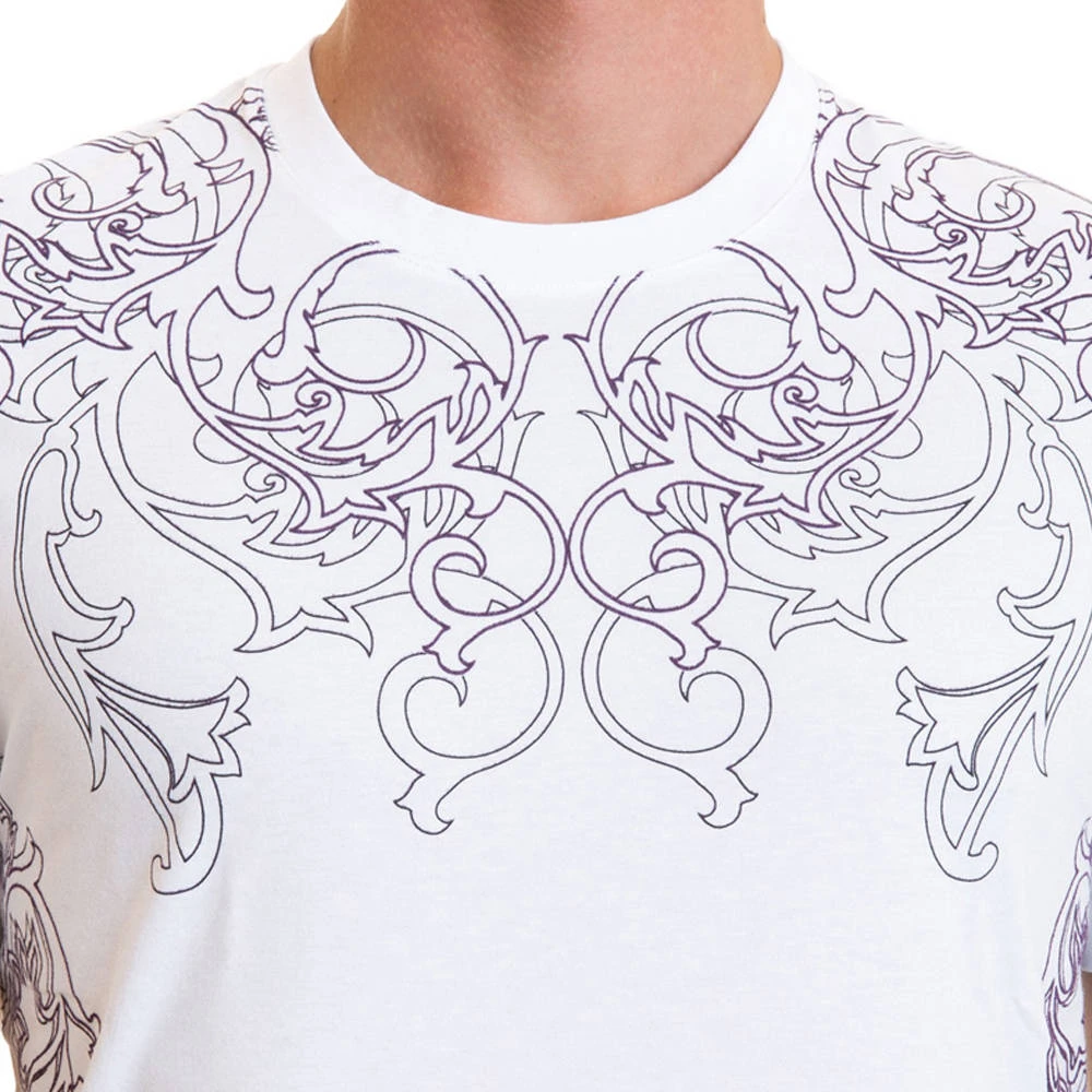 VERSACE 白色男士T恤 V800683-VJ00422-V7001 商品
