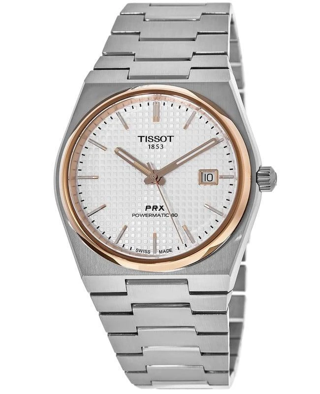 商品Tissot|Tissot PRX Powermatic 80 Silver Dial Steel Men's Watch T137.407.21.031.00,价格¥4263,第1张图片