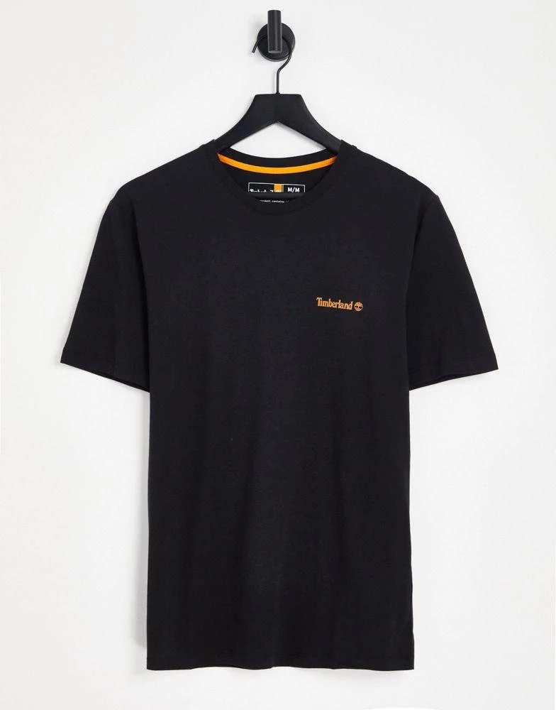 商品Timberland|Timberland small logo print t-shirt in black,价格¥151,第1张图片