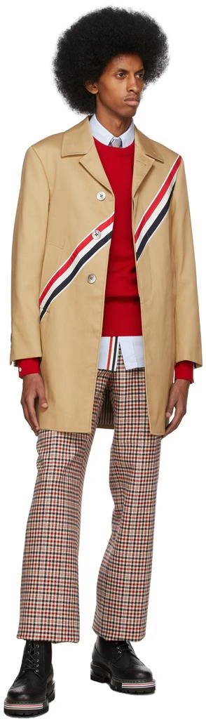 商品Thom Browne|Red Milano 4-Bar Sweater,价格¥5163,第4张图片详细描述