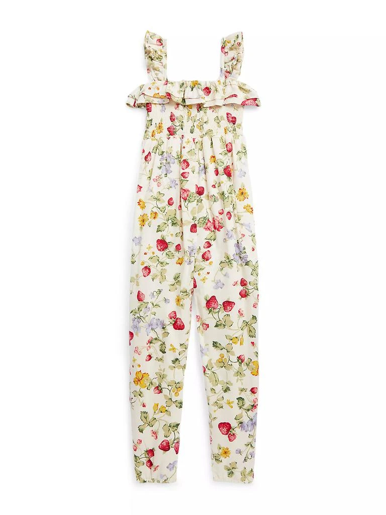 商品Ralph Lauren|Big Girl's Floral &amp; Strawberry Print Jumpsuit,价格¥318,第1张图片