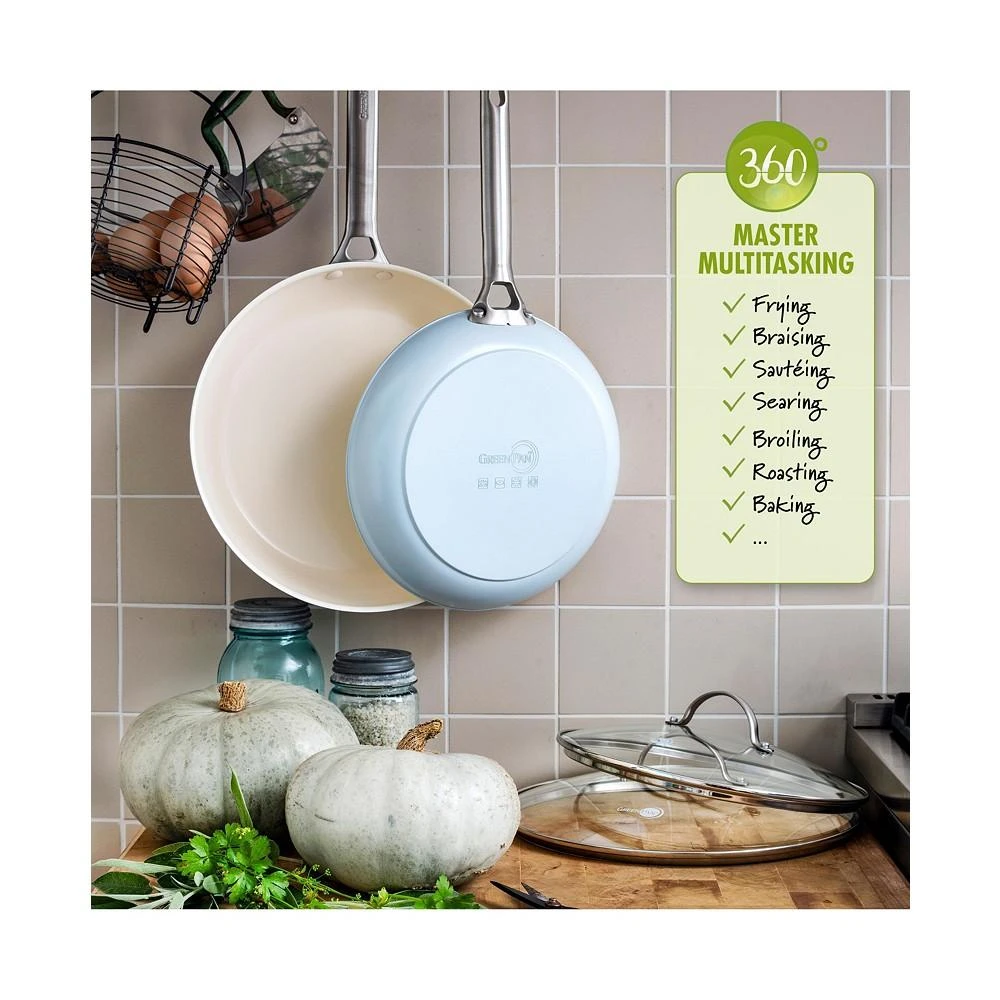 商品Greenpan|Padova Ceramic Non-Stick 8" & 10" Fry Pan Set,价格¥407,第2张图片详细描述