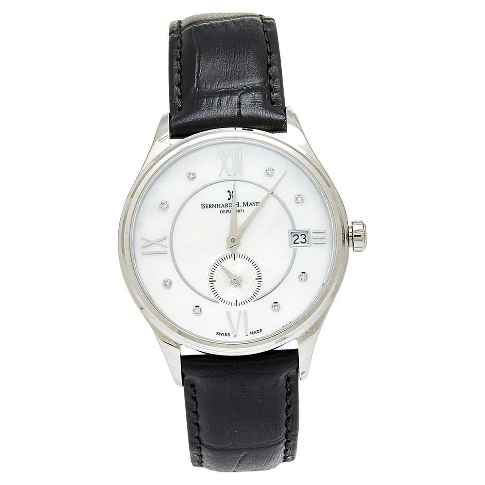 商品[二手商品] Bernhard H. Mayer|Bernhard H.Mayer Mother of Pearl Stainless Steel Muses Ladies Women's Wristwatch 36 mm,价格¥4043,第1张图片