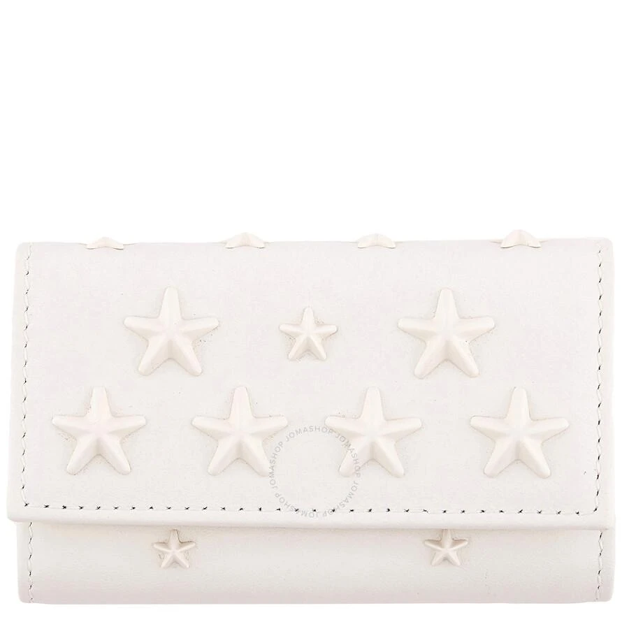 商品Jimmy Choo|Latte Leather Neptune Star Embossed Key Case,价格¥864,第1张图片