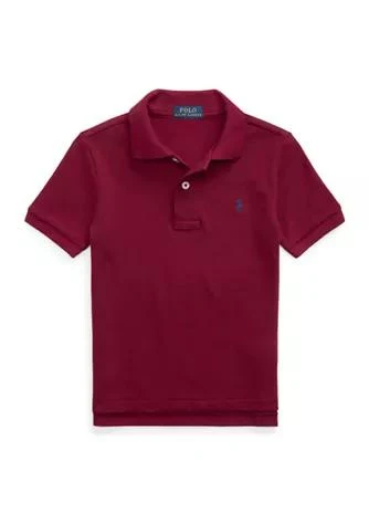 商品Ralph Lauren|Lauren Childrenswear Boys 4 7 Cotton Mesh Polo Shirt,价格¥135,第1张图片