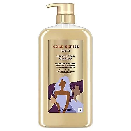 商品Pantene|Pantene Gold Series  Moisture Boost Shampoo (29.2 fl. oz.),价格¥107,第1张图片