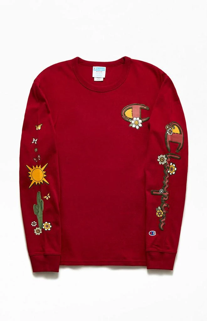 商品CHAMPION|Floral C Long Sleeve T-Shirt,价格¥134,第2张图片详细描述