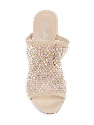 Runaway Rhinestone-Studded Block-Heel Sandals 商品