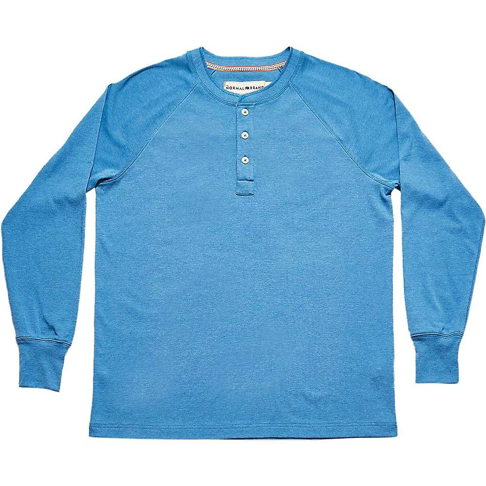 商品The Normal Brand|The Normal Brand Men's Long Sleeve Puremeso Henley,价格¥289,第1张图片