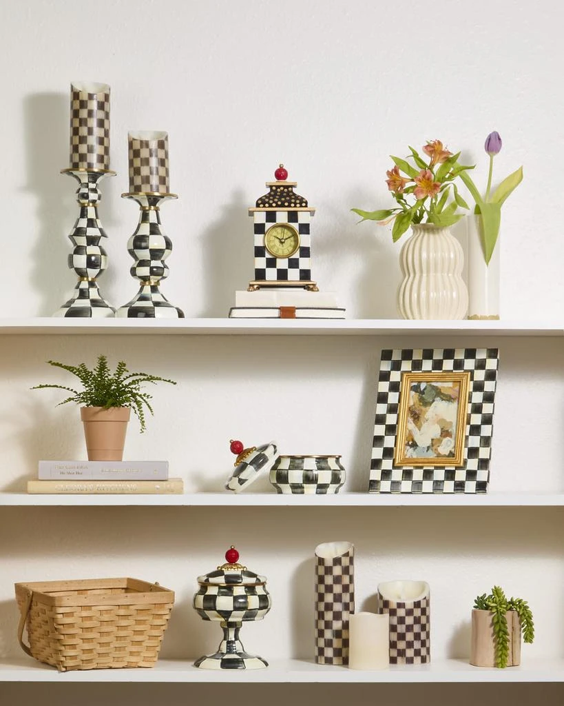 商品MacKenzie-Childs|Courtly Check Squashed Pot,价格¥776,第2张图片详细描述