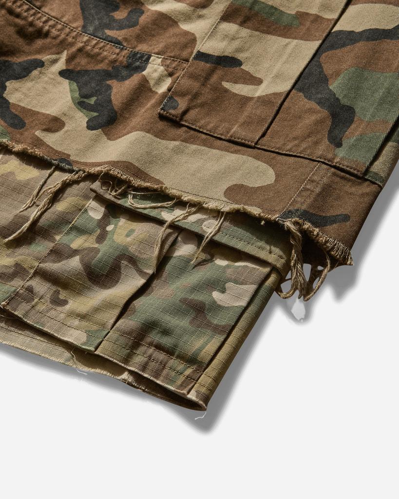 パンツ project gr LAYERED CARGO SHORTS CAMO PROJECT G/R Layered Skirt Cargo Shorts Camo - Pants