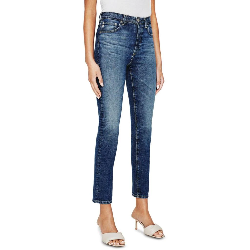 商品AG|AG Adriano Goldschmied Womens Alexxis High Rise Button Fly Straight Leg Jeans,价格¥903,第1张图片
